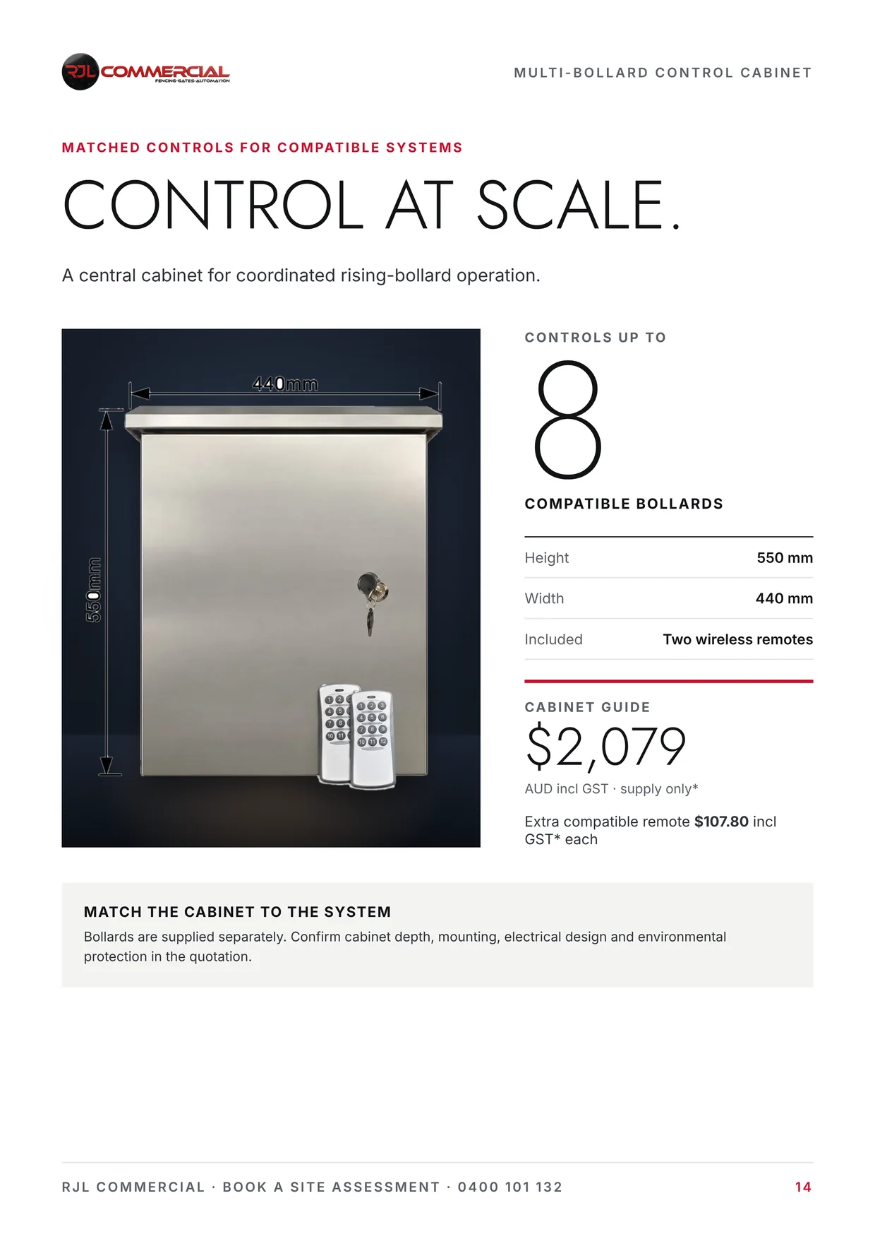 Page 14: Control cabinet