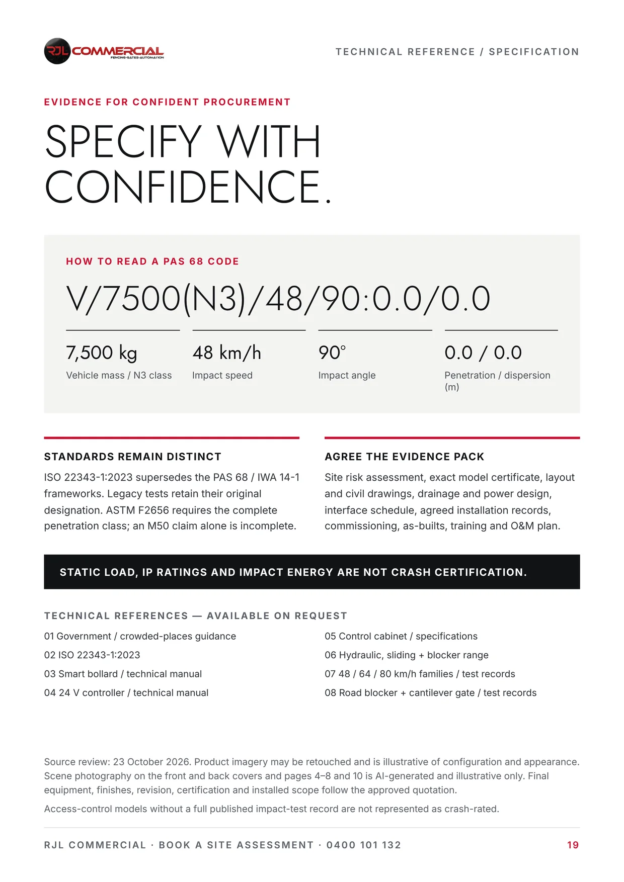 Page 19: Technical references